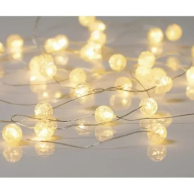 cracked-orbs.png Cracked Orbs Silver Wire LED String Lights